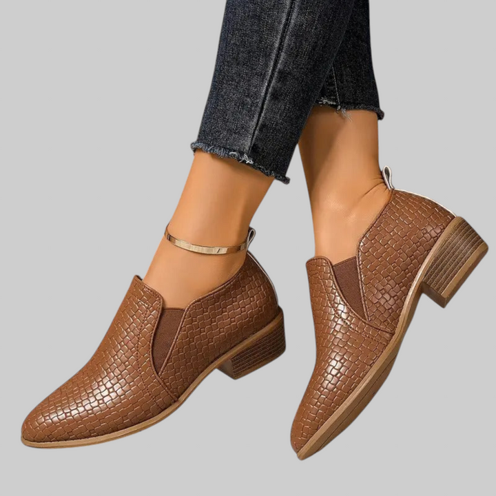 Alexandra | Ortopediske Oxford-lærsko | Premium-versjon