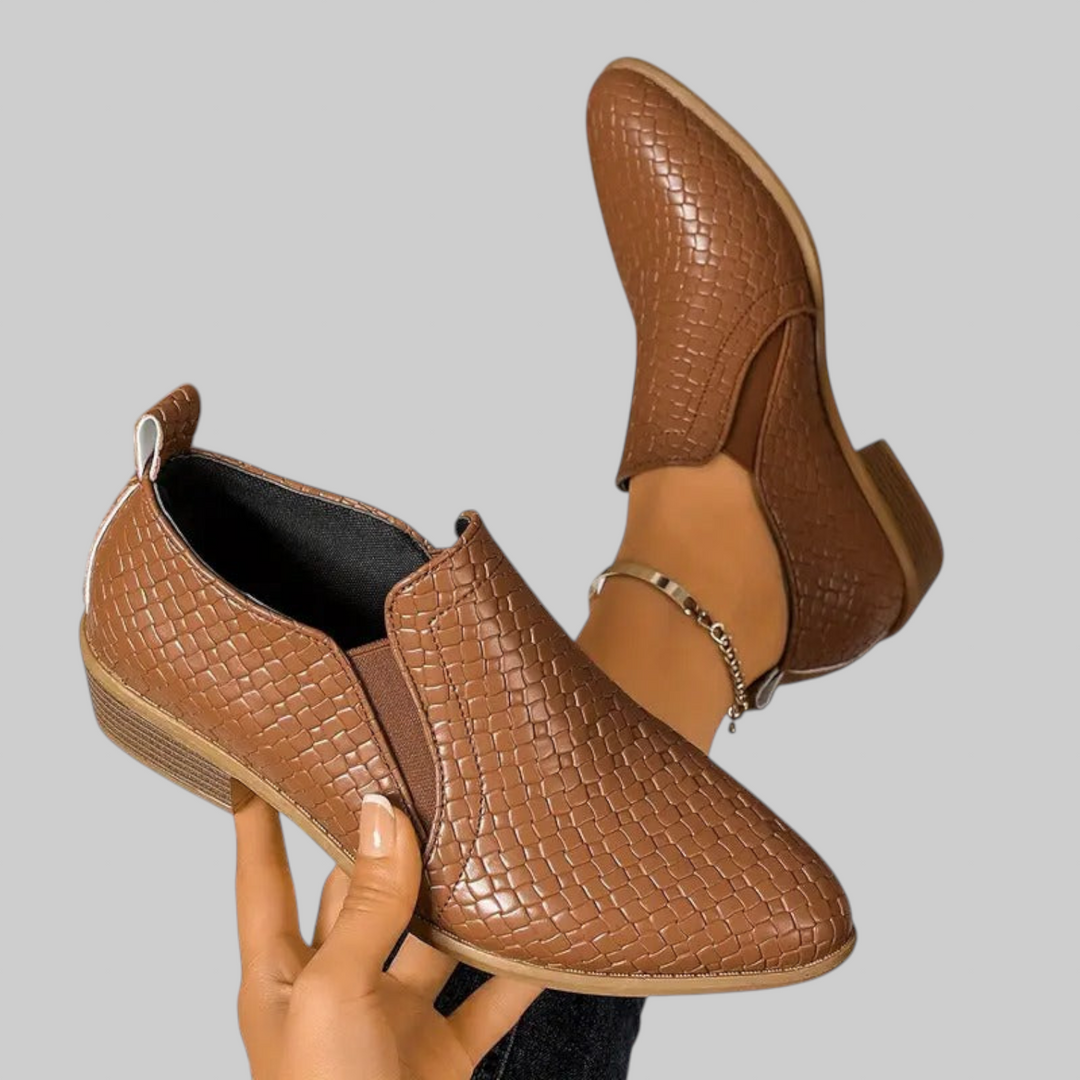 Alexandra | Ortopediske Oxford-lærsko | Premium-versjon