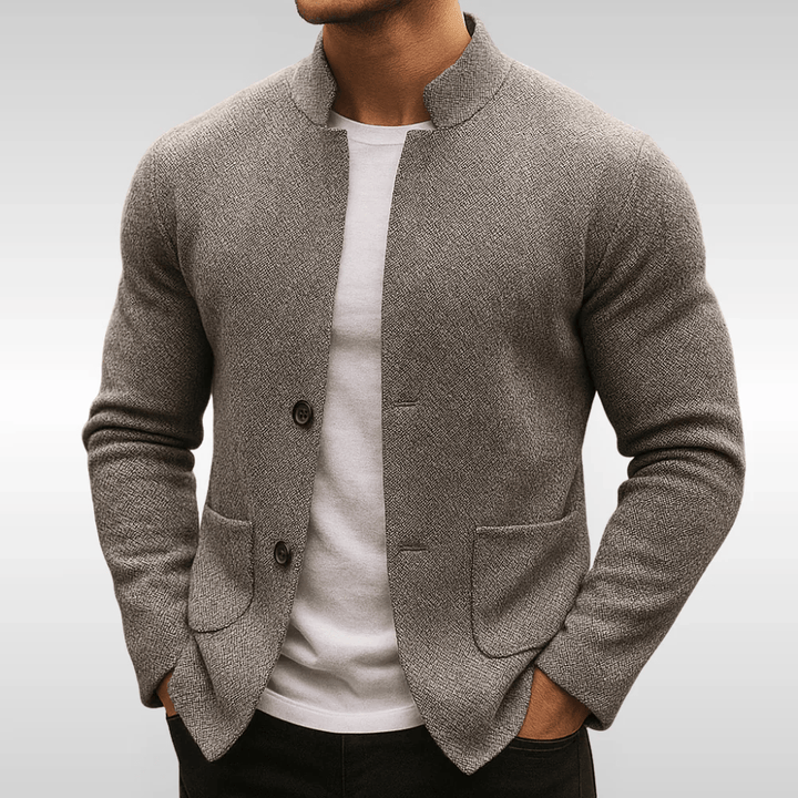 Maison Valdore | Teksturert strikket vest for menn