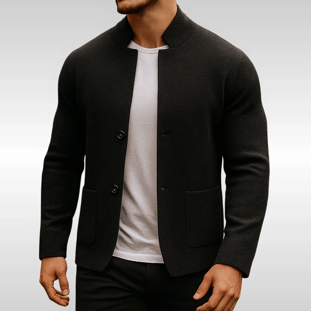 Maison Valdore | Teksturert strikket vest for menn