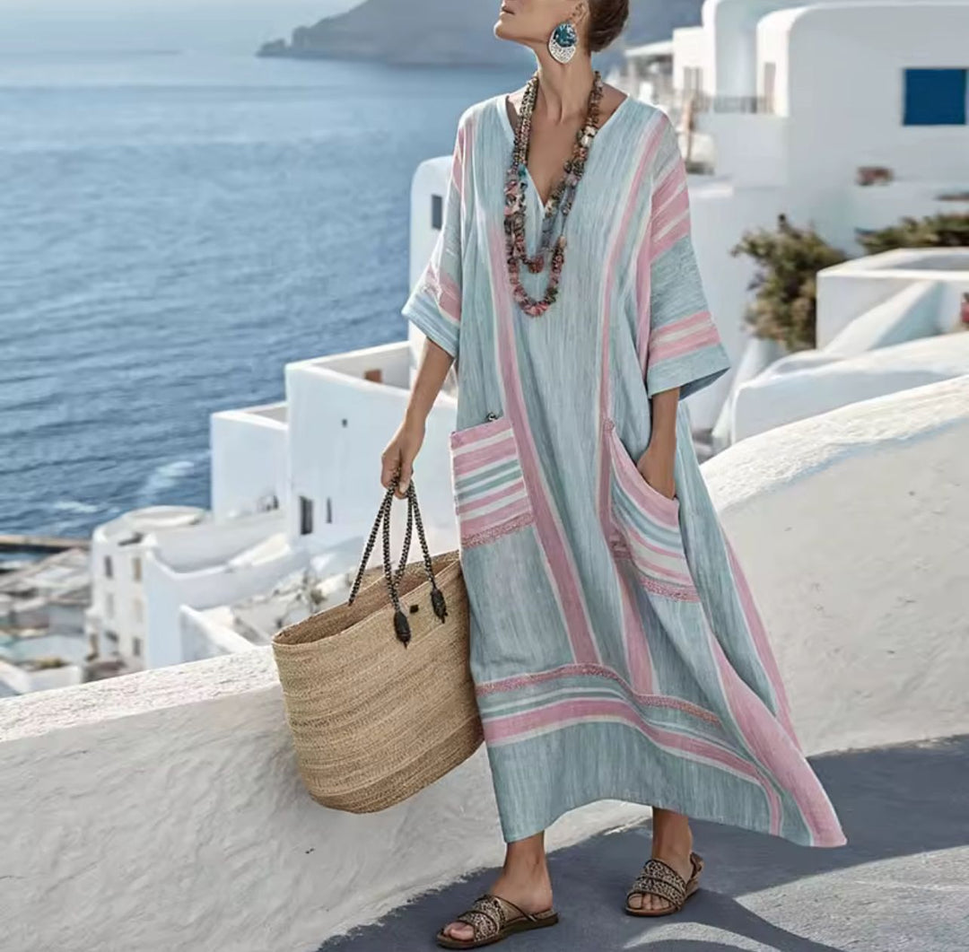Elegante Mary - Lang sommerkjole for en stilfull sommerlook