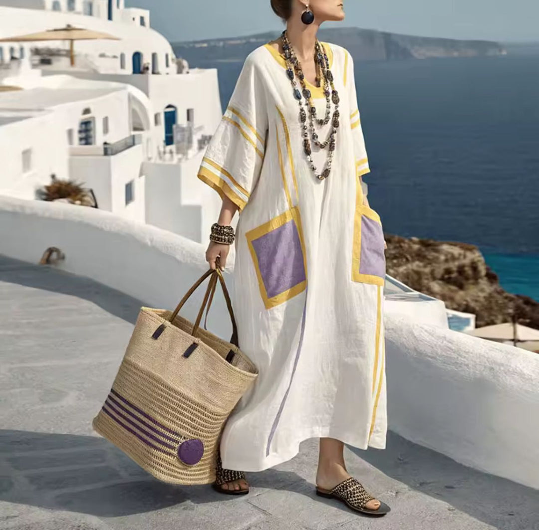 Elegante Mary - Lang sommerkjole for en stilfull sommerlook