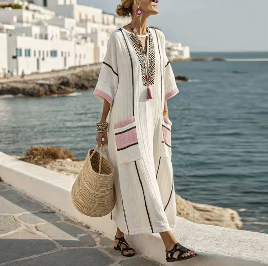 Elegante Mary - Lang sommerkjole for en stilfull sommerlook