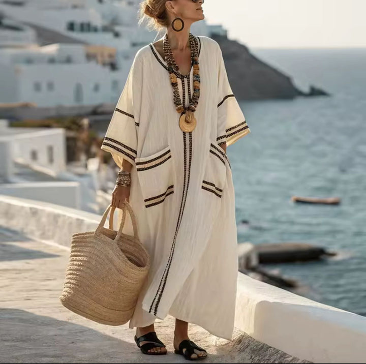 Elegante Mary - Lang sommerkjole for en stilfull sommerlook