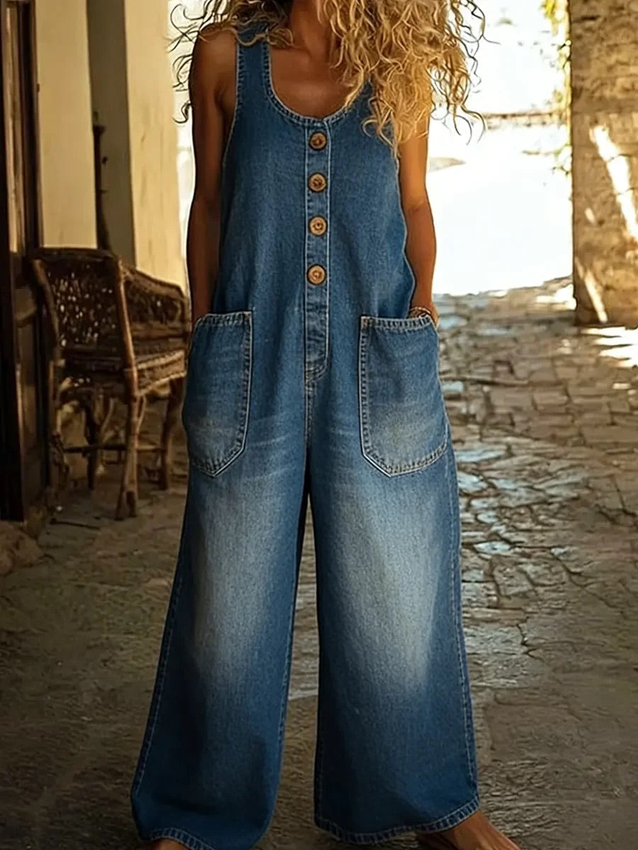 Aurora - Vintagevasket Dongerioverall