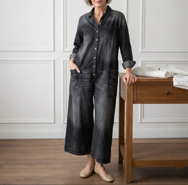 Ilona - Bomulls-dongerioverall